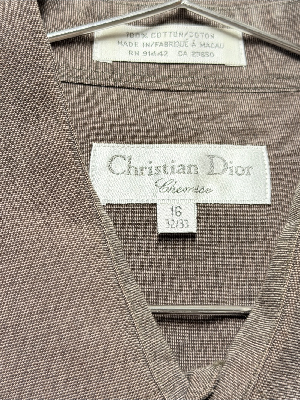 Dior Men’s Taupe Cotton Shirt Jacket